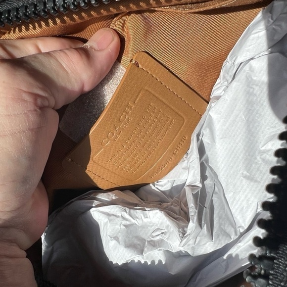 COACH Track Crossbody Bag In Colorblock Signature Canvas With Coach Stamp - Picture 12 of 14